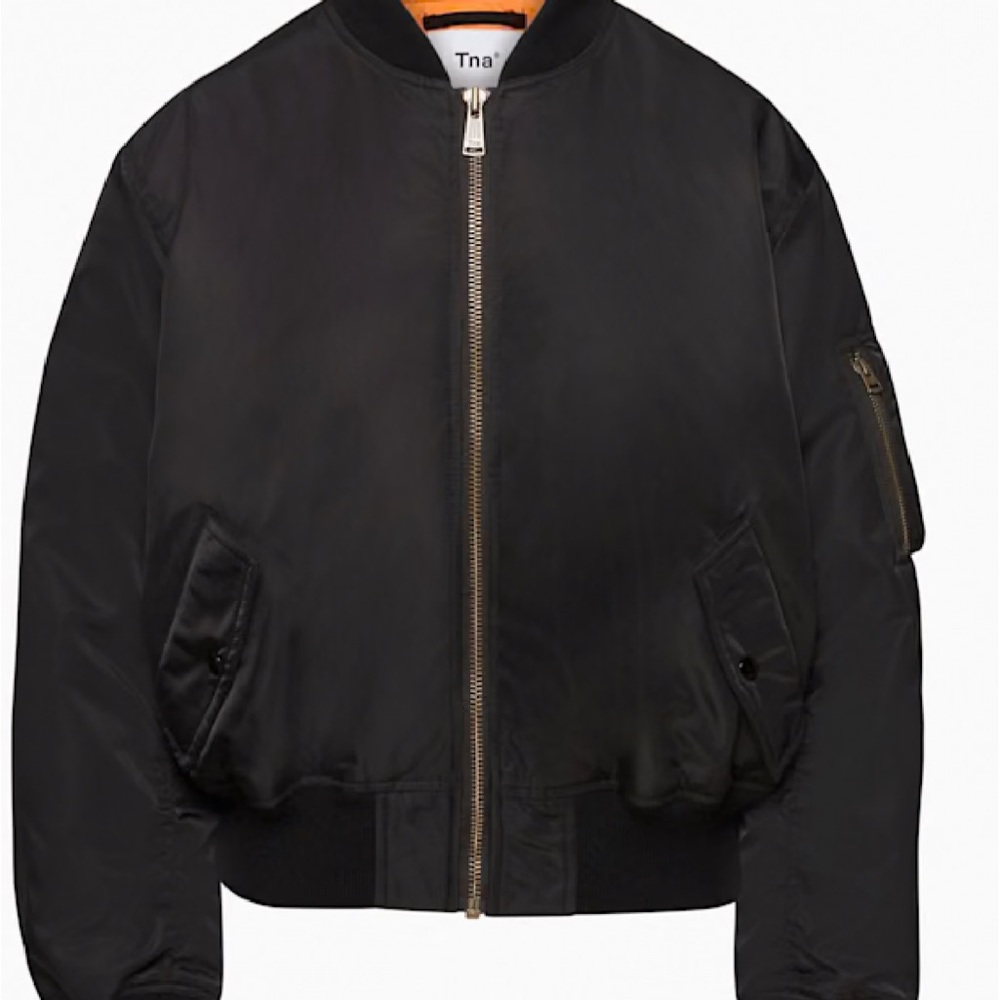 TNA Classic Black Bomber Jacket